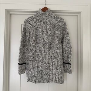 Topshop Heathered Mock Neck Sweater